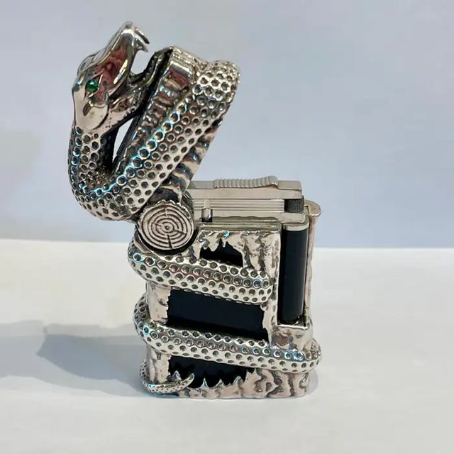 S.T. Dupont X Tournaire Limited Edition Snake Lighter (72/88), France, 2013 For Sale In Miami - Image 6 of 12