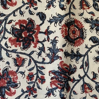 Carolina Irving Caspian Linen Fabric- 2 1/2 Yards For Sale