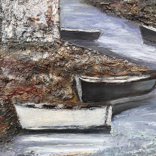 Blue Ronald, Evening in Brittany, 1980s, Oil Painting on Canvas, Framed For Sale - Image 8 of 18