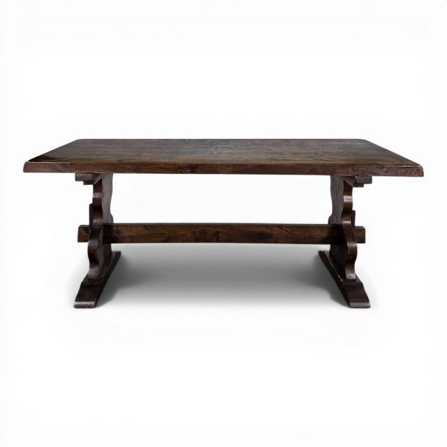 Wood Monastery Dining Table For Sale - Image 6 of 6