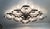 Not Yet Made - Made To Order 21st Century Beehive Satin Black Nickel Clear Murano Flush Mount by Fabio LTD For Sale - Image 5 of 9