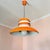 Space Age Scandinavian Modern Orange Metal Light Fixture, 1970s For Sale - Image 6 of 15