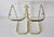 Milo Baughman Style Brass Glass Cantilever Side Tables Vintage Mid-Century Modern-a Pair For Sale - Image 11 of 14