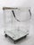 Transparent Lucite Chrome and Wood Serving Cart For Sale - Image 8 of 13