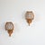 Sienna Contemporary Pair of Bent Rattan Wall Sconce For Sale - Image 8 of 10