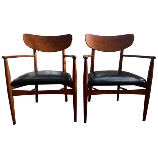 Danish Modern Teak Armchair, Pair For Sale