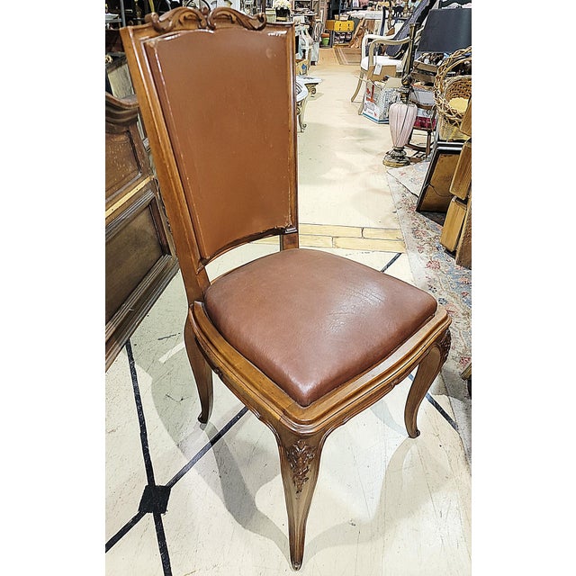 French Walnut Side Chairs - A Pair For Sale - Image 9 of 13