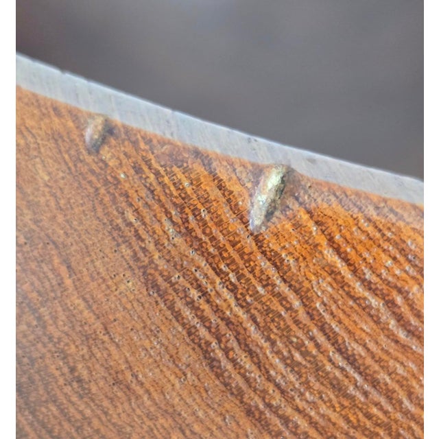 Mid 20th Century Organic Modern Extra Large Hand Turned Teak Wood Bowl For Sale - Image 14 of 15