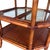 American 3-Tier Octagonal Faux Bamboo Side Table Woven Rattan Top For Sale - Image 4 of 10