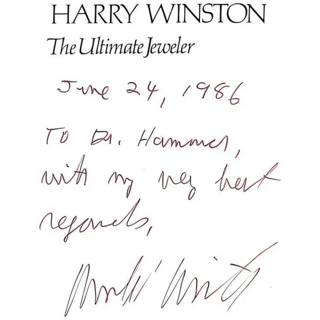 KRASHES, Laurence S. & WINSTON Ronald Inscribed June 24, 1986 to Dr. Hammer with my very best regards, Ronald Winston...