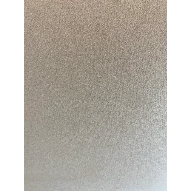 Tan Natuzzi Upholstered Modern Ultrasuede Chair For Sale - Image 8 of 13