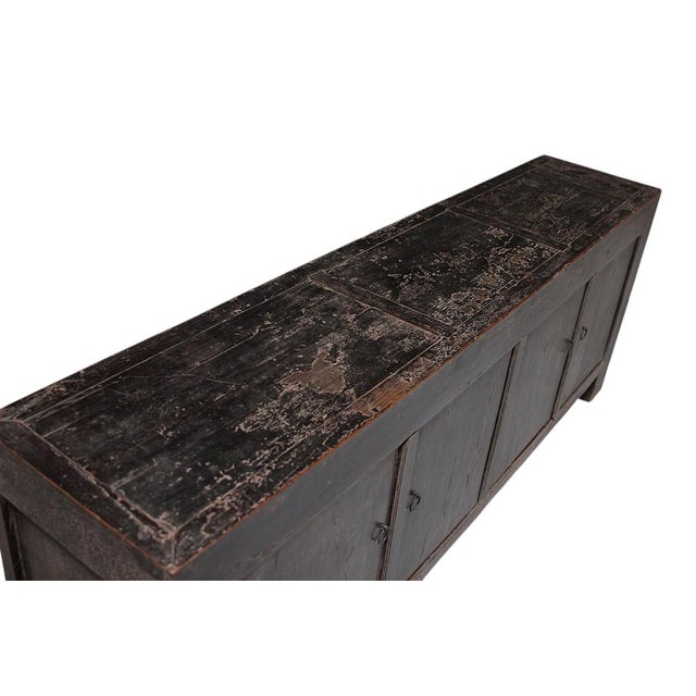 Chinese Vintage Distressed Reclaimed Wood Sideboard Cabinet 28 For Sale - Image 3 of 4