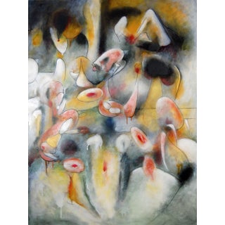 A Contemporary Abstract Oil Painting, "The Symposium" For Sale