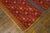 1930s 1930s Red Stripe Abstract Antique Swedish Flat-Weave Rug 5' 10" X 8' 2" Wool Carpet For Sale - Image 5 of 6