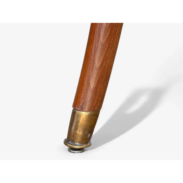 White Maison Leleu Style, French Modern, White Mohair, Wood, Lounge Chairs, 1970s For Sale - Image 8 of 12