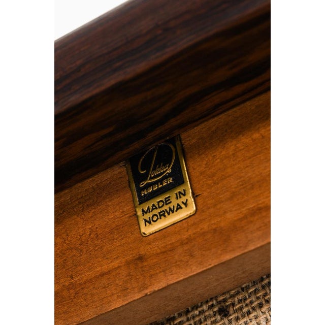 Wood Easy Chairs with Black Leather Seat from Sven Ivar Dysthe, 1960s, Set of 2 For Sale - Image 7 of 10