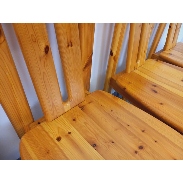 Vintage Pine Chairs, 1970s, Set of 4 For Sale - Image 14 of 18