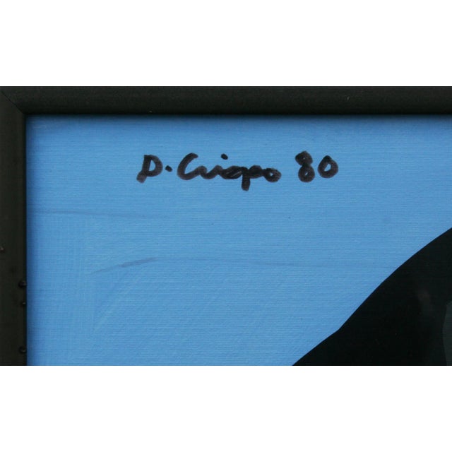 Pop Art 1980s The Three Philadelphians, Large-Scale Modern Figurative Cityscape by Dick Crispo For Sale - Image 3 of 5