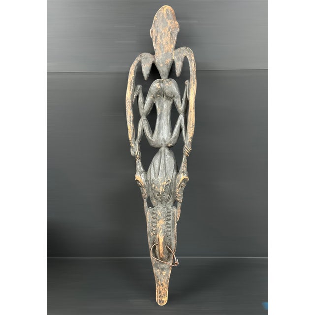Mid 20th Century Papua New Guinea Middle Sepik Region Ceremonial Suspension Food Hook For Sale - Image 9 of 10