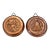 Vintage French Country Copper Fruit Molds, a Pair For Sale