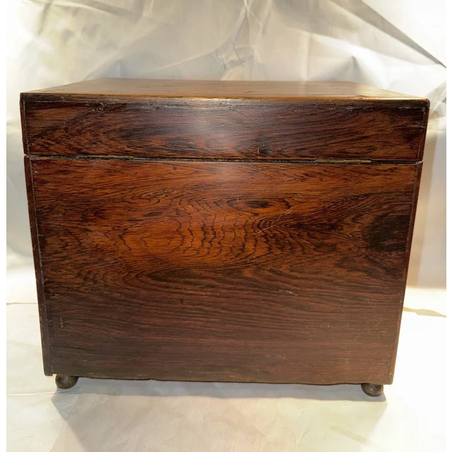 Brown Early 19th Century French or English Tantalus Liquor Cabinet Box For Sale - Image 8 of 14