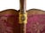 Antique Victorian c.1850s Carved Rosewood Embroidered Silk Fireplace Pole Screen For Sale - Image 10 of 11