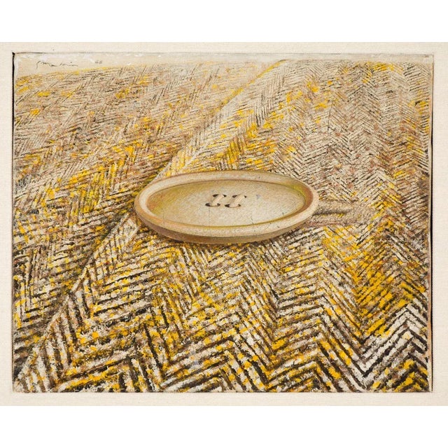 1960s Button On Coat - Original Oil on Canvas by G. Mattia - 1968 1968 For Sale - Image 5 of 5