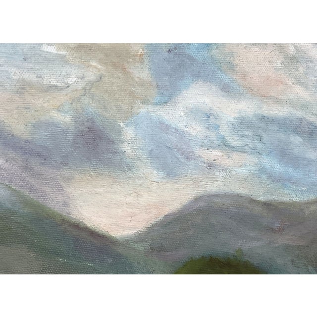 Early 20th Century Vintage Oil on Canvas Wooded Landscape Painting Signed j.e. Clark For Sale - Image 5 of 12