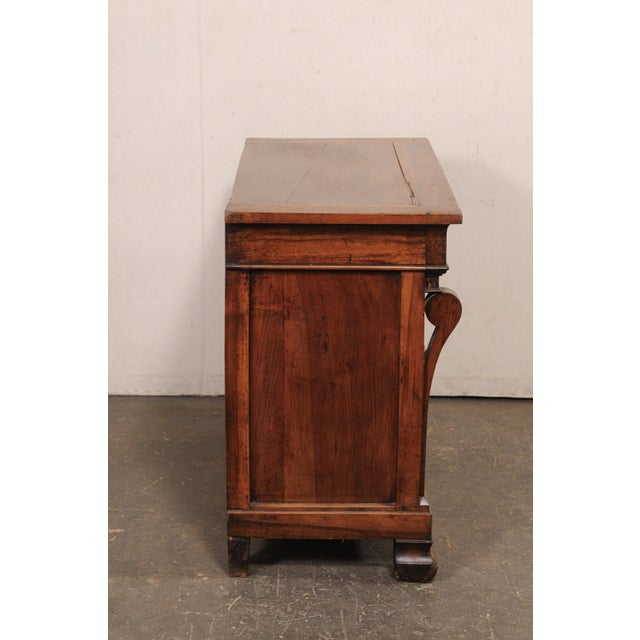 19th Century Italian Empire Medium Wood Chest of Drawers For Sale - Image 10 of 12
