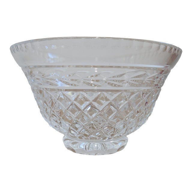 Late 20th Century Rogaska Slovenia Gallia Crystal Footed Dessert Bowl 6'' For Sale