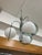 Vintage Space Age Steel and Glass Pendant Light, 1970s For Sale - Image 9 of 11