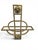 1910s Art Nouveau Gilt Brass Wall-Mounted Magazine Rack, 1910 For Sale - Image 5 of 13