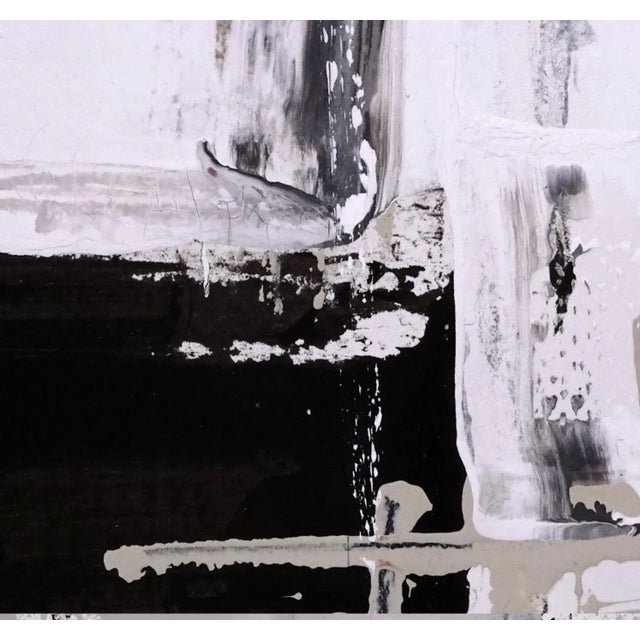 "All in Bloom. XVI" Contemporary Original Abstract Camel Tone Painting, Framed For Sale - Image 4 of 5