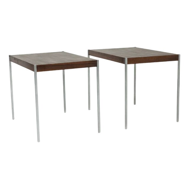 Rosewood Side Tables by Uno & Östen Kristiansson for Luxus, 1960s, Set of 2 For Sale