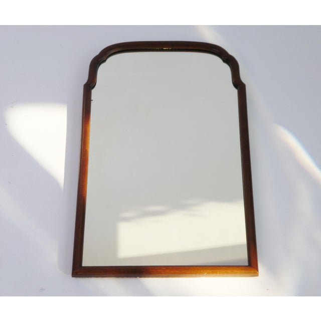 Antique Wooden Scalloped Wall Mirror, 1890s For Sale - Image 12 of 12