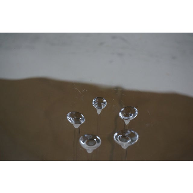 Late 20th Century Rosenthal German Crystal Glass Centerpiece Pedestal Bowl Compote Riser For Sale - Image 11 of 12