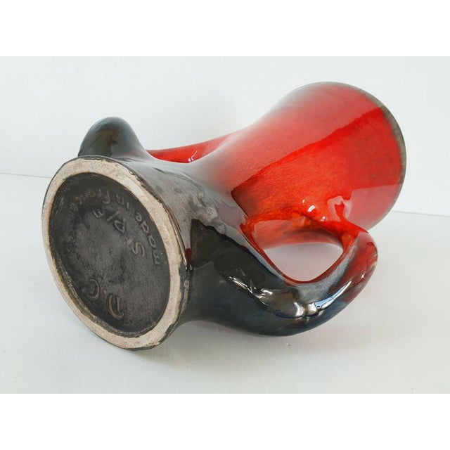 Vintage Ceramic Vase from Saint Pol S Mer, 1960s For Sale - Image 6 of 10