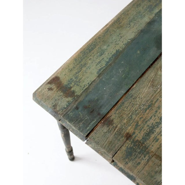 Antique Painted Wood Folding Table For Sale - Image 11 of 13