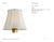 Visual Comfort Signature 5" Champagne Silk Bell Empire Shade Designer: Visual Comfort Signature Height: 5" Base: Shade...