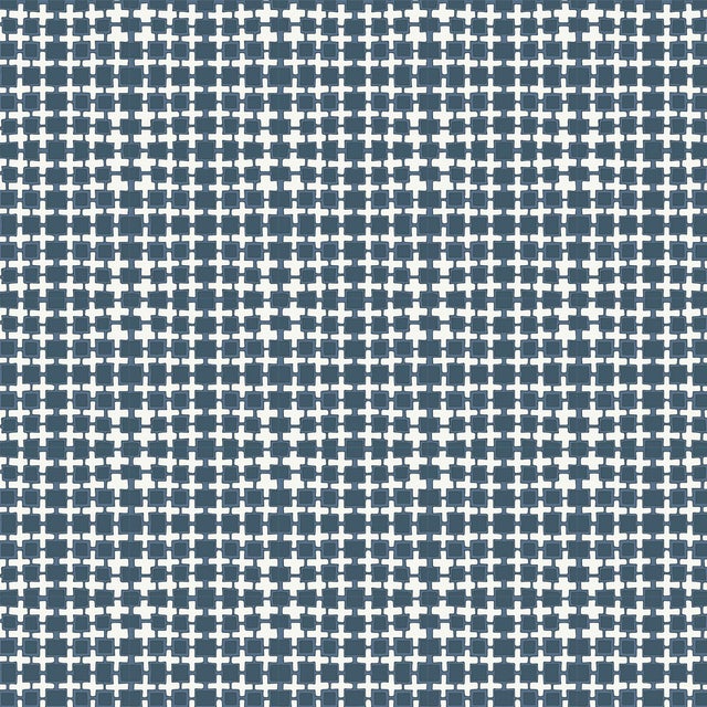 House of Harris Essex Fabric, Navy Chairish