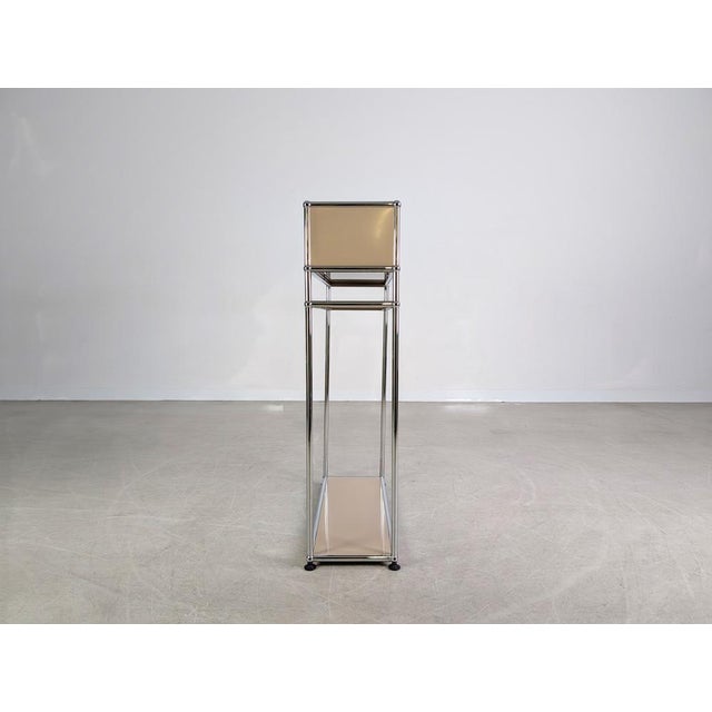 Brown Side or Bedside Table by Fritz Haller and Paul Schärer for USM Haller For Sale - Image 8 of 13