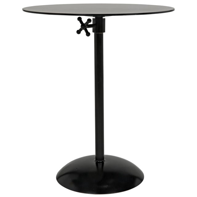 Metal NOIR Felix Side Table in Black Metal For Sale - Image 7 of 7