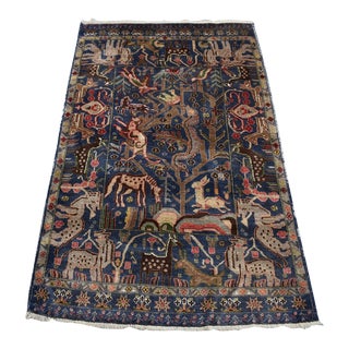 Tribal Handmade Afghan Wool Rug For Sale