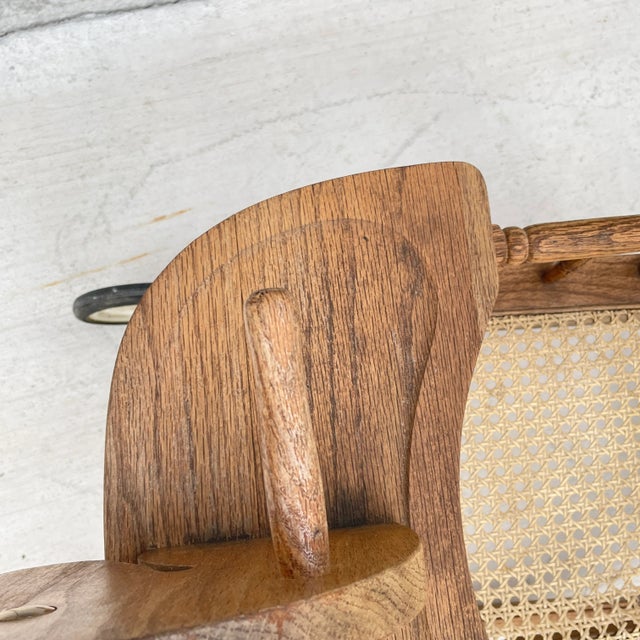 Wood Vintage Children’s Rocking Chair With Horse Head and Wheels For Sale - Image 7 of 11
