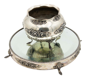 Silver Centerpiece with Floral Motifs