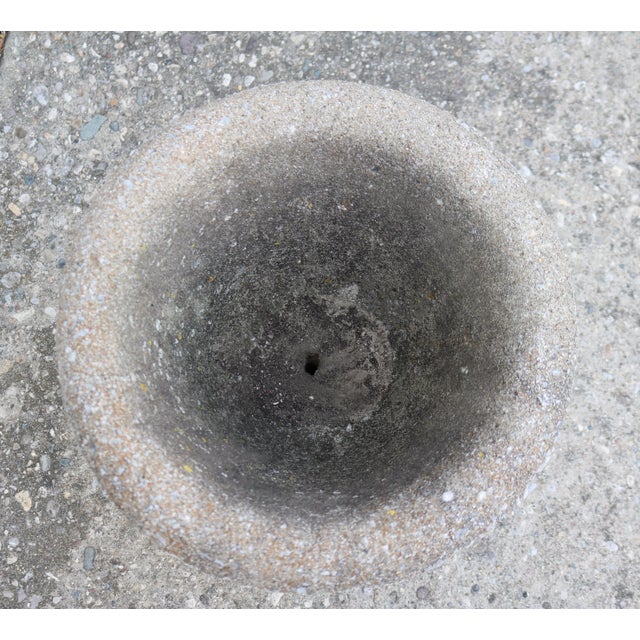 Late 20th Century Late 20th Century Neoclassical Style Cast Concrete Garden Urn For Sale - Image 5 of 8