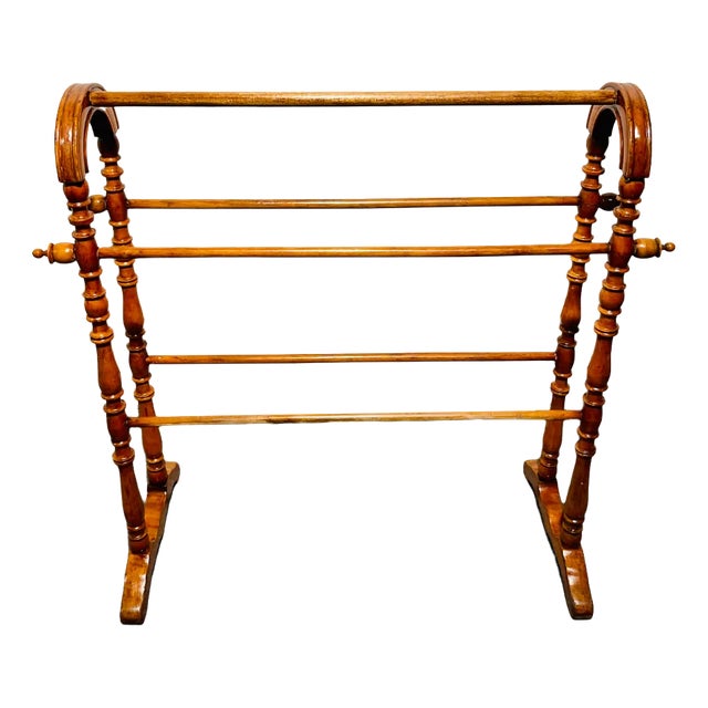 English Beech Towel Holder For Sale