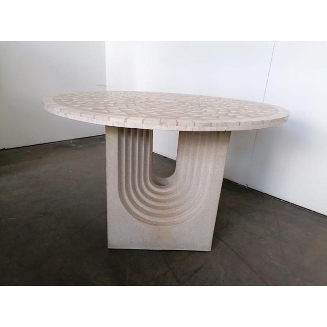Round Stone Table, 1970 For Sale - Image 4 of 5