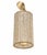 A stunning crystal mid-century cylindrical pendant composed of a brass frame and sparkling, faceted crystal beads. The...