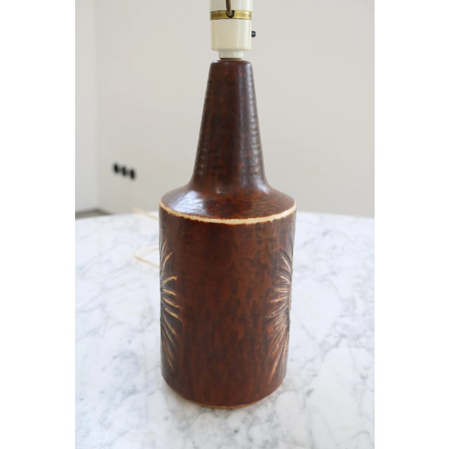 Vintage Ceramic Pottery Table Lamp from Søholm, 1960s For Sale - Image 6 of 8